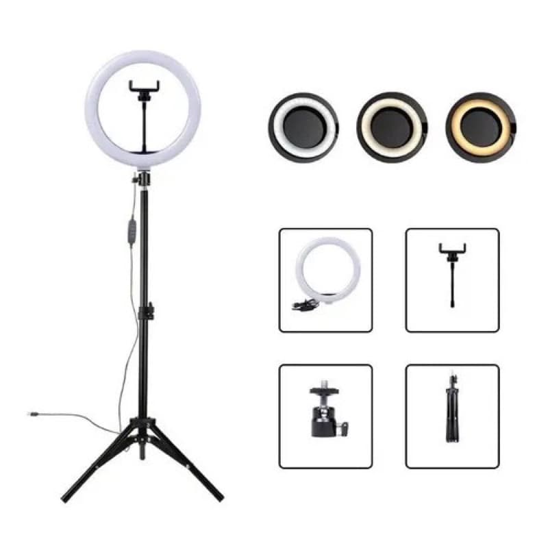 Ring Light Iluminador 6 polegadas, 8 polegadas, 10 polegadas, 12 polegadas Polegadas Com Tripé De 2.10 Metro