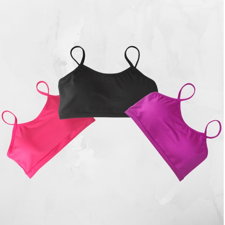 Kit 3 Top Academia com Bojo Removível  Fitness Feminino