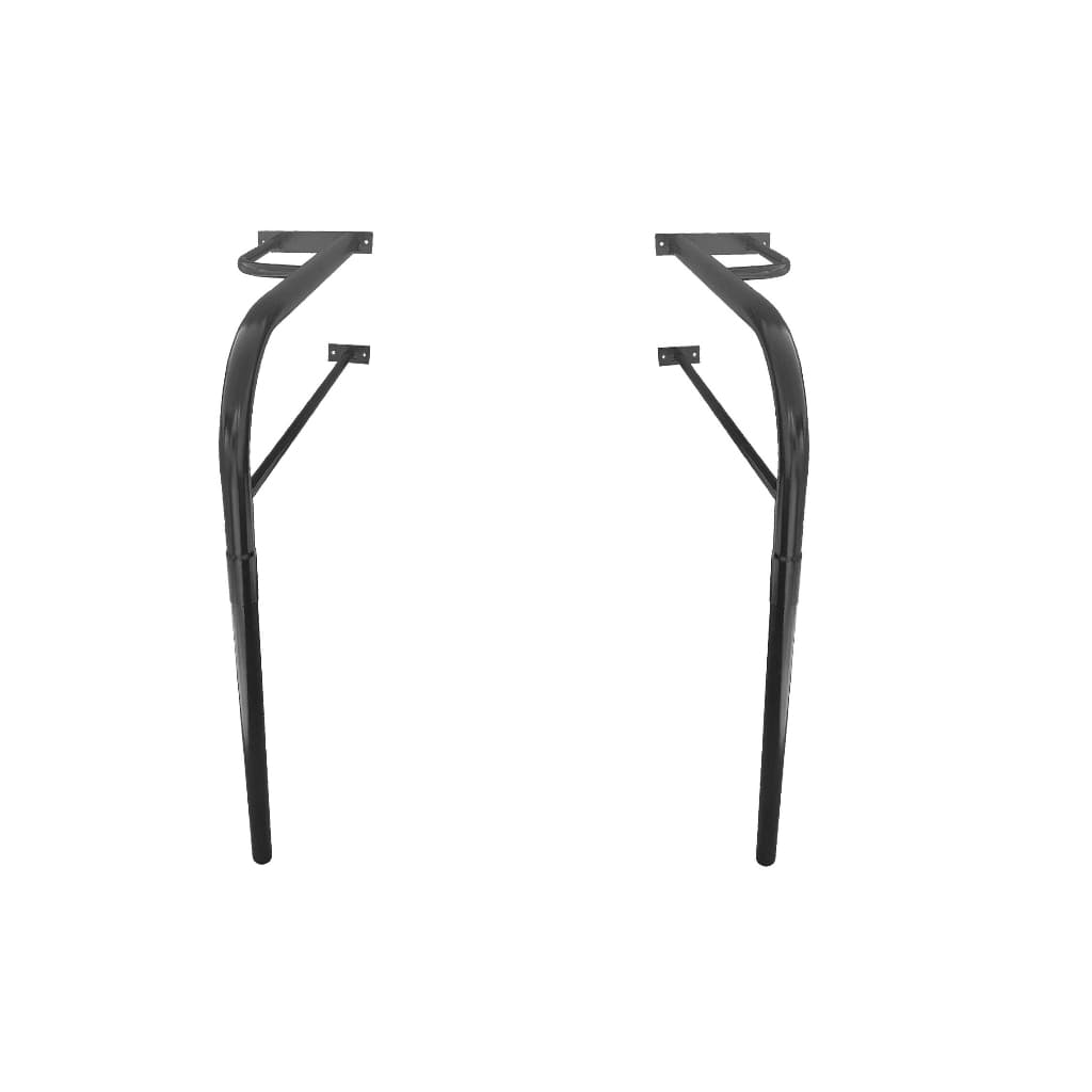 Kit c/ 2 Barra Segurança Lateral Apoio Pé Banheiro Deficiente Idoso 1 Par Direito Esquerdo Mobilidade Reduzida