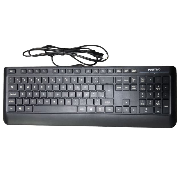 Teclado SK6620 Usb Com Cabo Poz. S/ Entrada Cartão Preto