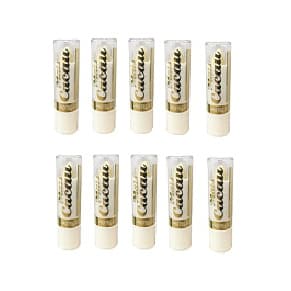 Kit 10 Manteigas de Cacau Mais Cacau Protetor Labial de Cacau Hidratante Labial