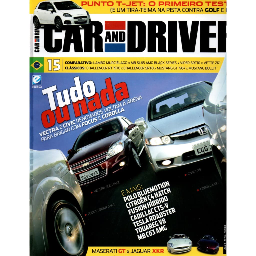 Revista Car And Driver, Ano 2, Edição 15 De 2009