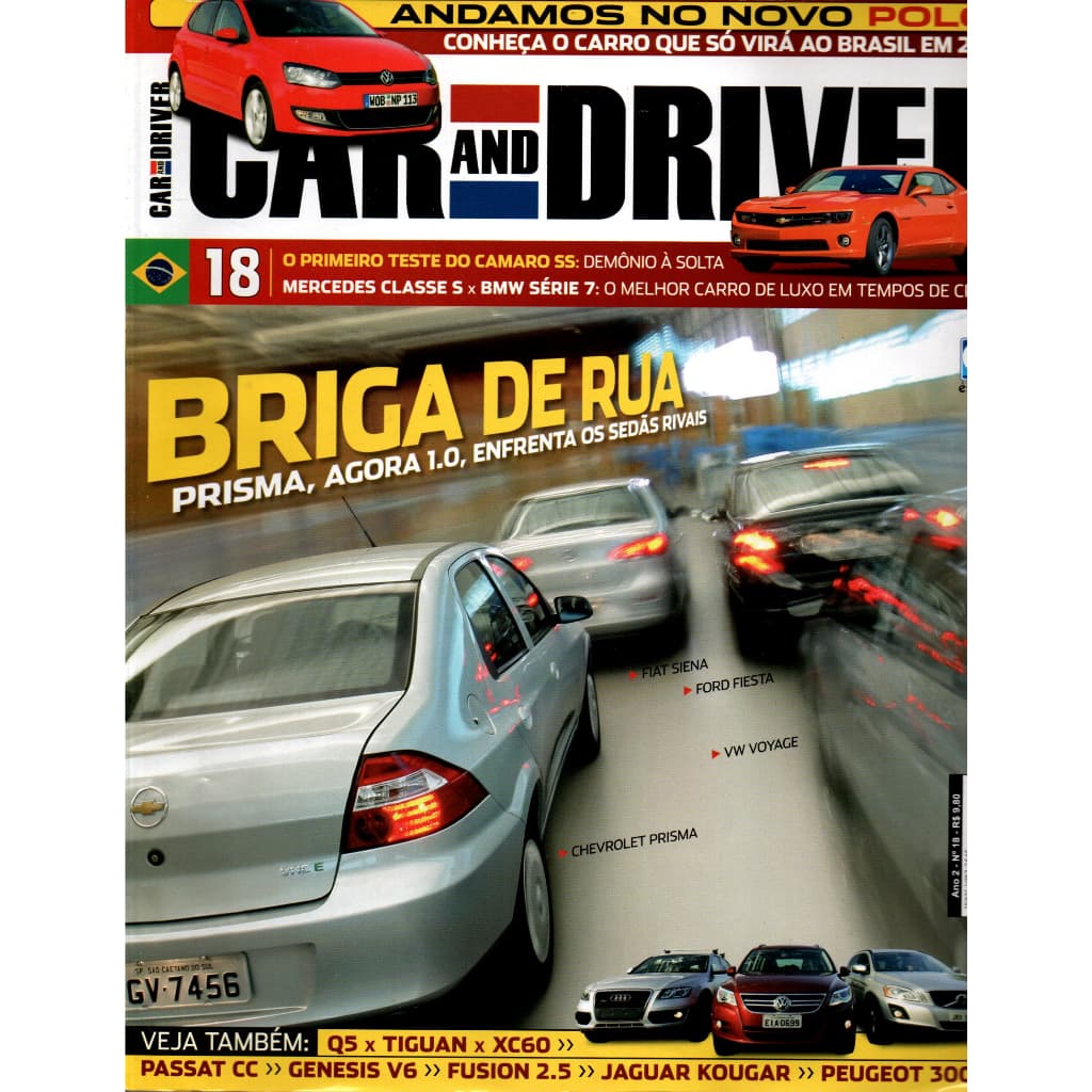 Revista Car And Driver, Ano 2, Edição 18 De 2009