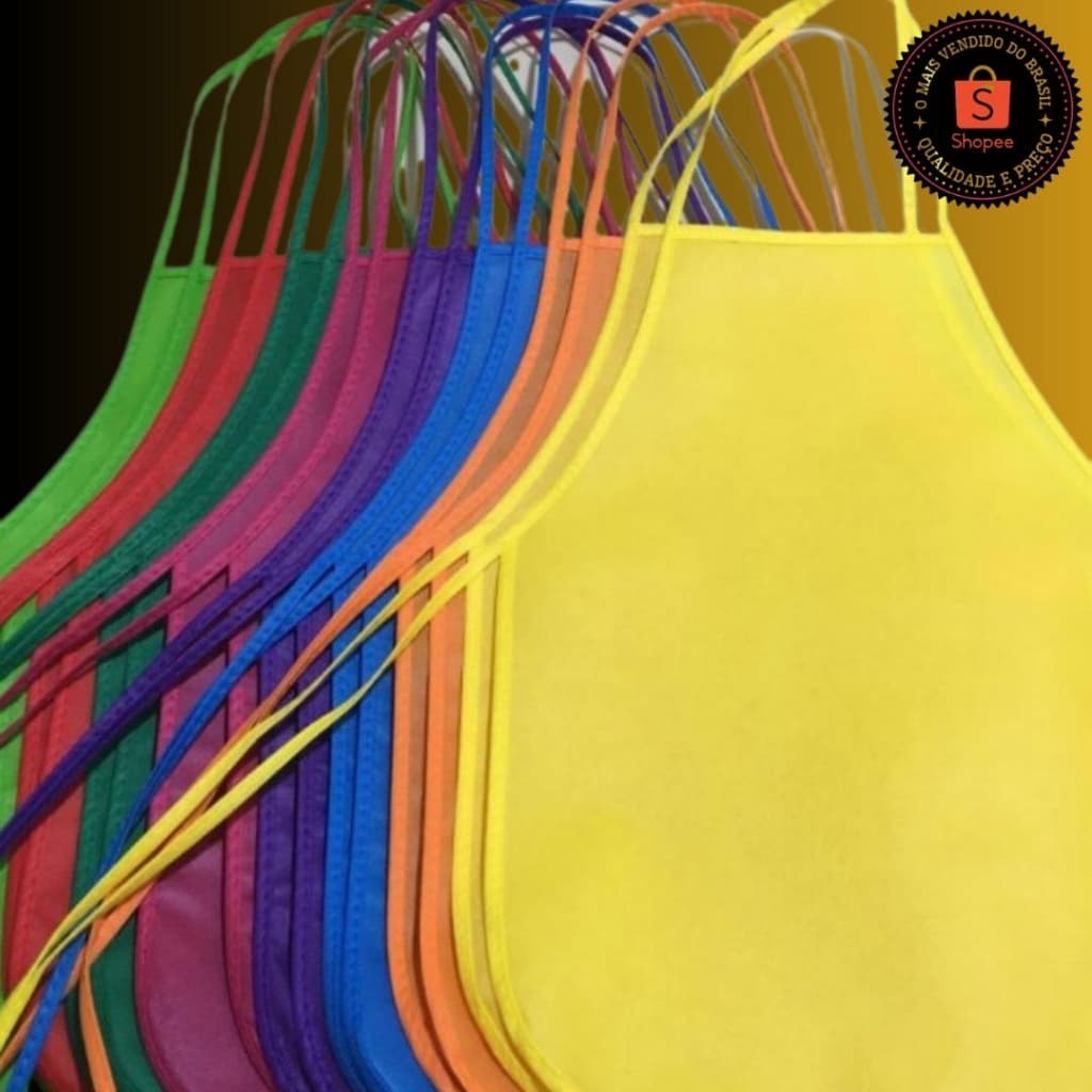 Avental infantil em tnt unissex crinça 7 a 12 anos,escola,pintor,goumet,cozinha,pintura,arte,jardim,fardamento,aula