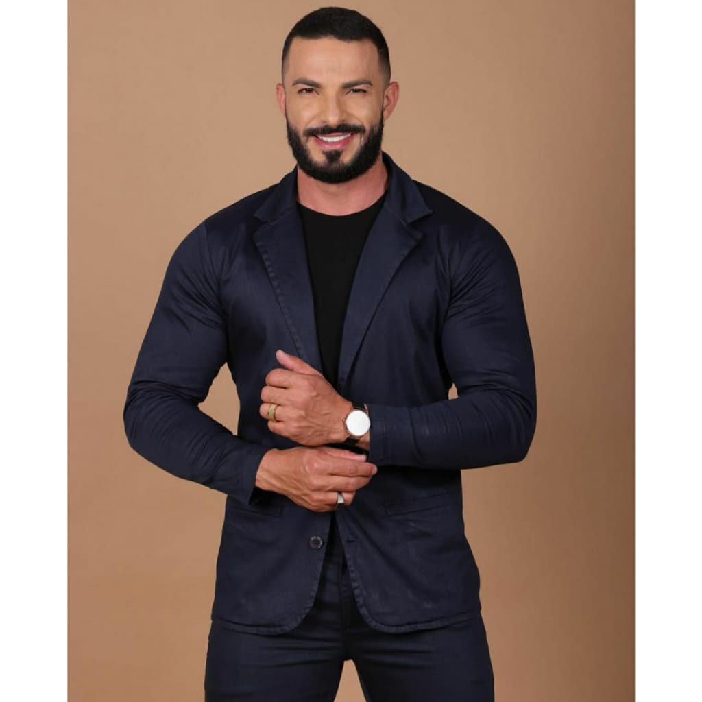 Blazer masculino Slim  - Blazer com Elastano - (NÃO É SARJA QUE DESBOTA)