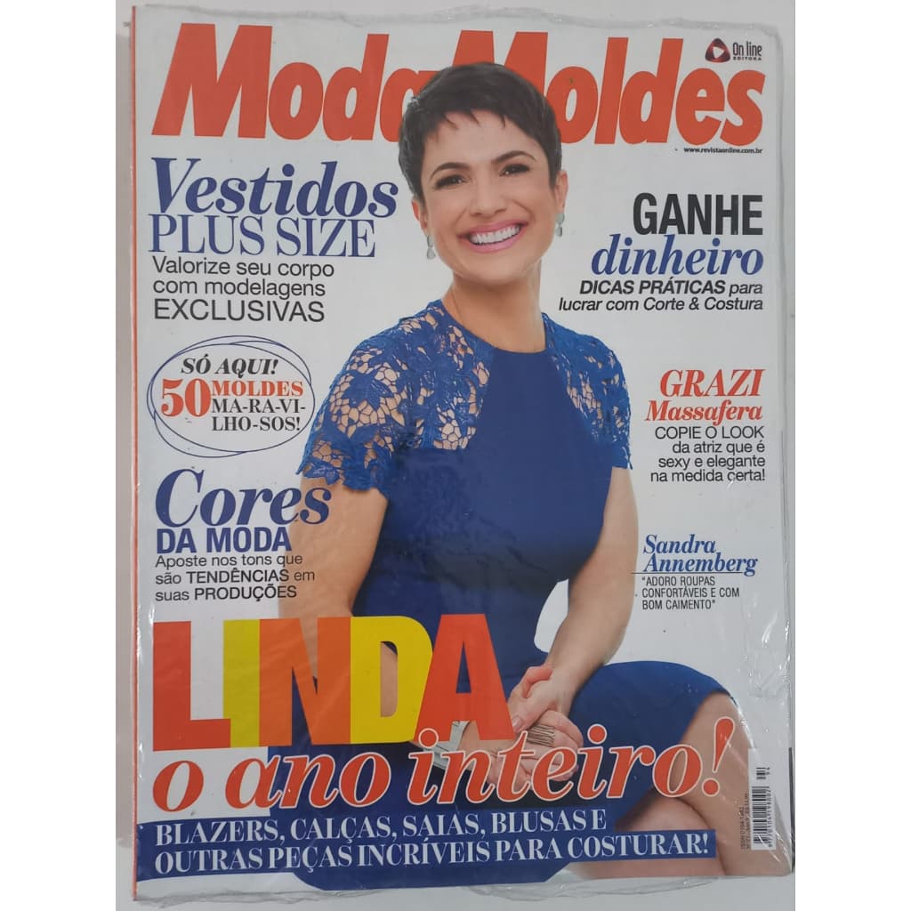 Revista Moda Moldes Ed.nº 94 Ano 9  - 50 Moldes Práticos SANDRA ANNEMBERG