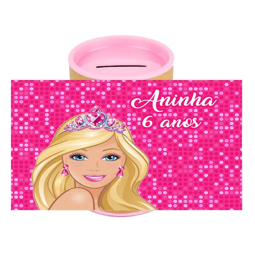 10 Cofrinhos Lembrancinhas Personalizado Barbie