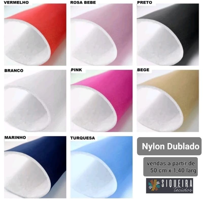 Nylon Dublado\Acoplado (CAMA PARA PETS, ESTRUTURAR BOLSAS) Venda a partir de 50 cm x 1,40 mt larg.