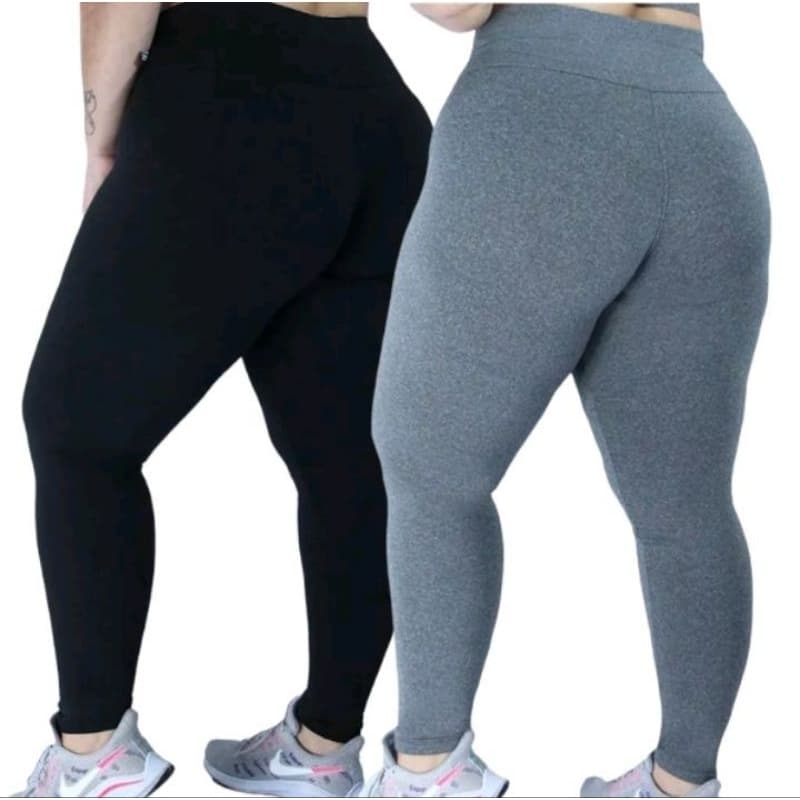 Calça legging cotton plus size