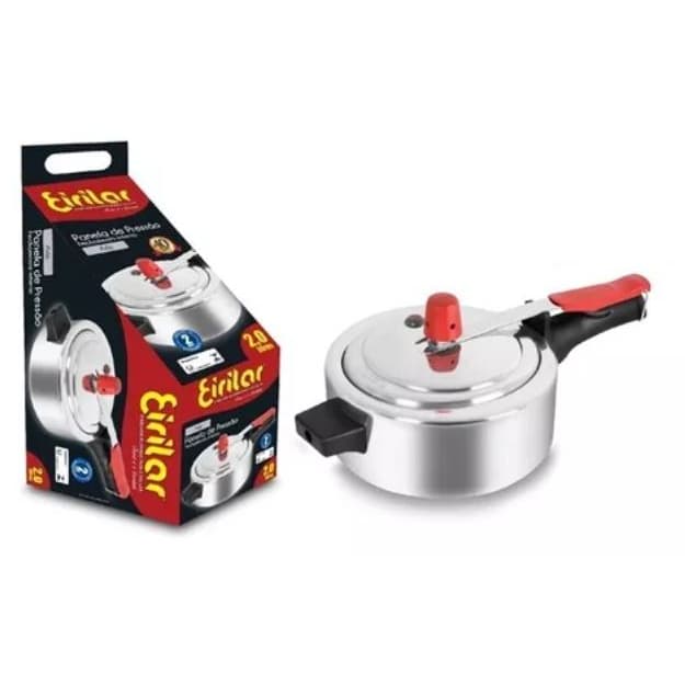 Panela De Pressão 2 Litros Polida Eirilar Ou Fort-Lar 2.5L - Com Haste Limpadora - Envio Rápido