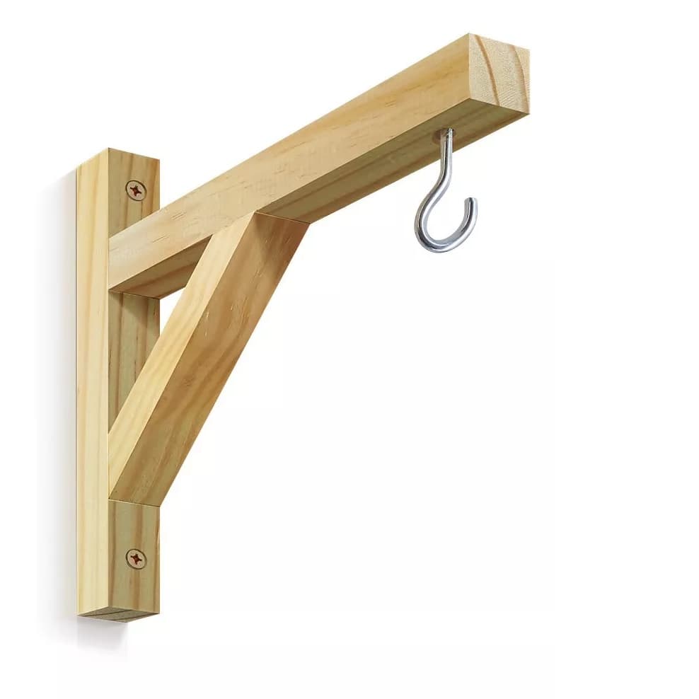 Kit 4 Mão Francesa Para Pendurar Vaso De Planta Na Parede