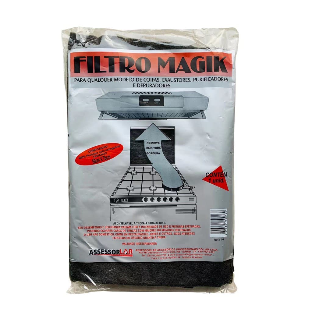 Filtro para Coifa Depurador Exaustor Suggar purificador MAGIK