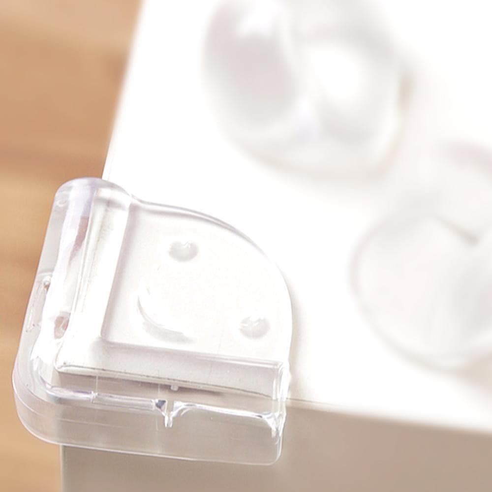 4 Protetor Protetores De Quina Silicone Canto Proteção Bebê  4X4X1,5CM Utensilio Multiuso