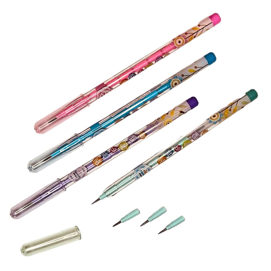 4 Lapiseiras Troca Ponta - Papelaria Escrever Kawai