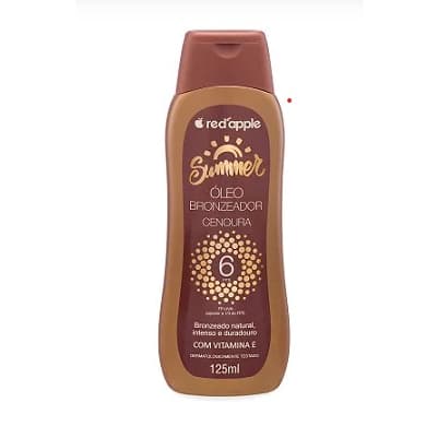Óleo Bronzeador Cenoura FPS 6  125ml - Red Apple