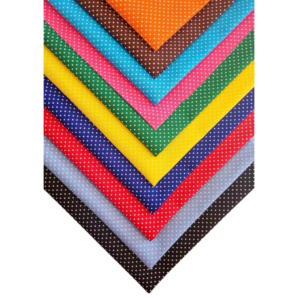 Kit 10 Cortes Tecido Poá 50cmx70cm Para Artesanato