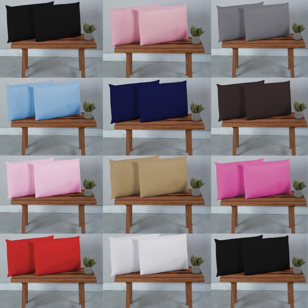 Kit 2 Fronha de Travesseiro 400 Fios Micro Percal Extra Macio Aveludado