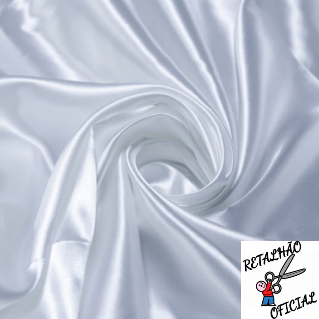 Tecido Cetim Branco
