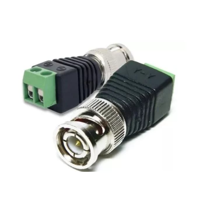 Conector BNC Com Borne - Pacote Com 100 Unidades