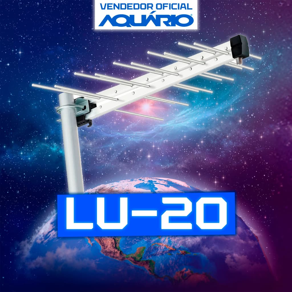 PROMOÇÃO DE LANÇAMENTO !!! Antena Digital Externa para Tv Aquário 20 Elementos UHF 4K Garantia 12M