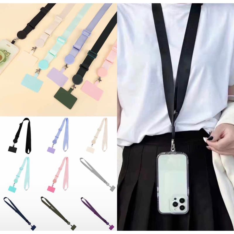 Cordão de pescoço Grosso para celular suporte de pescoço cordão colorido para todos os modelos de celular