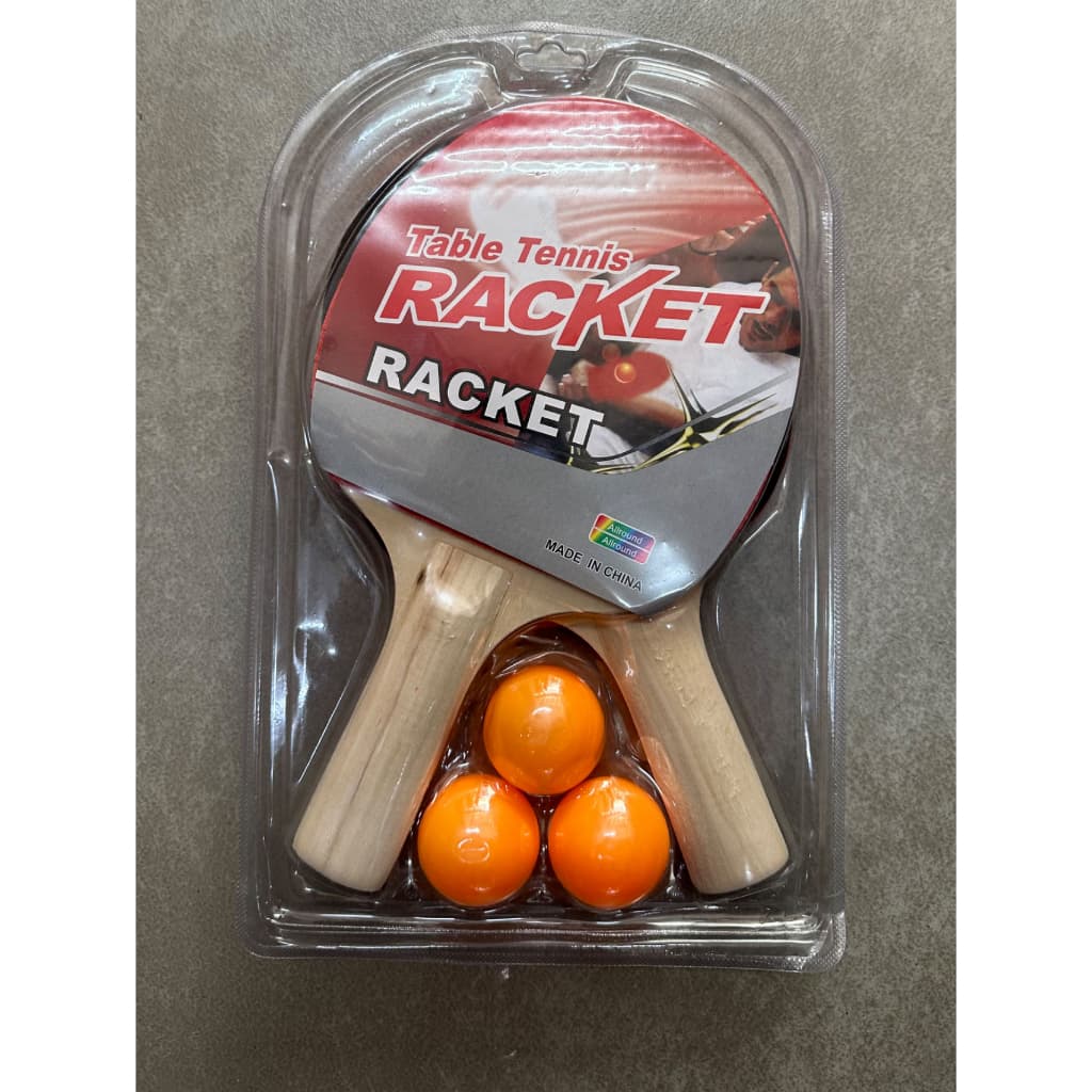 Raquete de Ping Pong Madeira Durável Portátil Bastão de Tênis de Mesa Esportivo