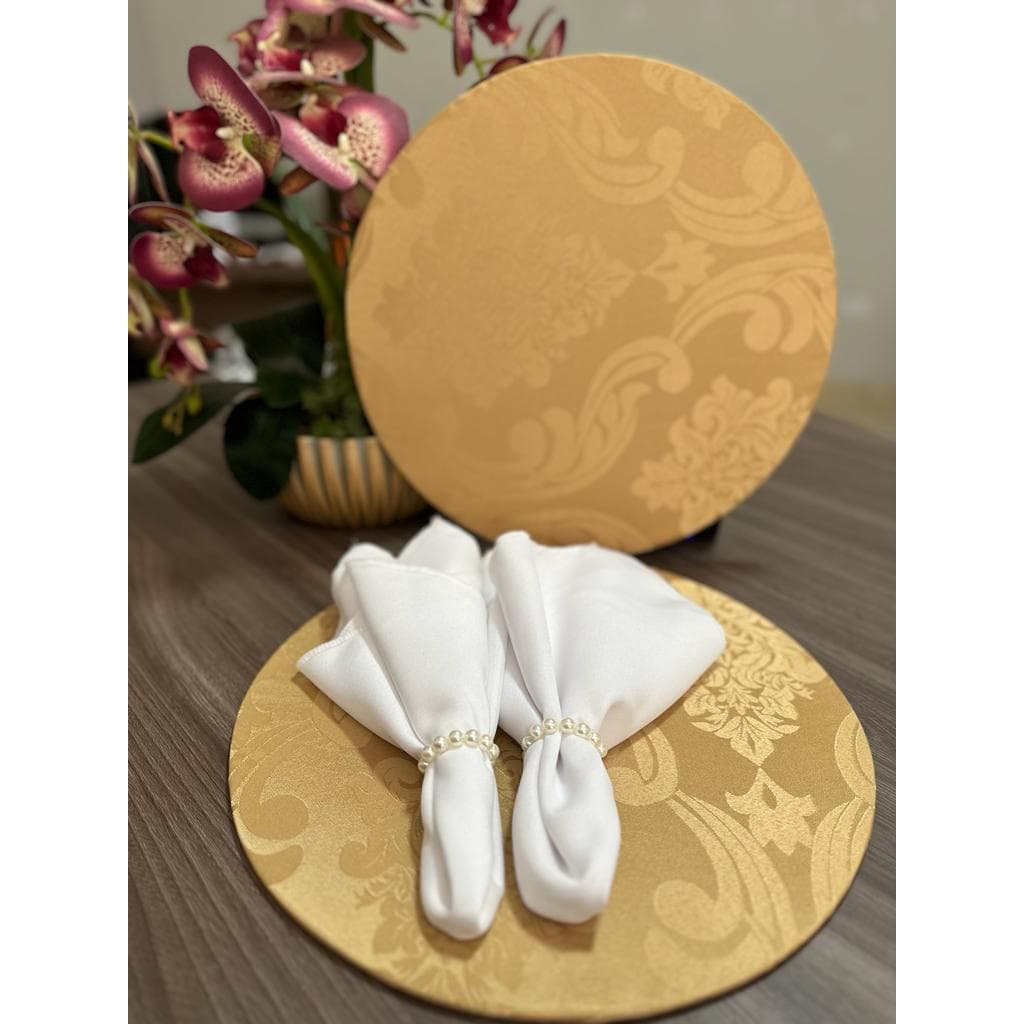 12 Capas Sousplat Jacquard 35cm MEGA PROMOÇÃO