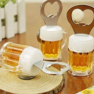 Kit 2 Abridor de Garrafa Caneca De Chopp Cerveja Com Imã De Geladeira, sortido