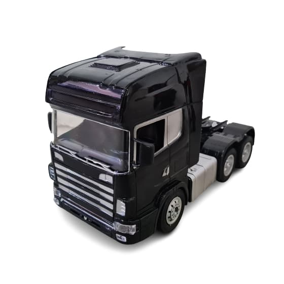 Caminhão Scania PRETO 1:18 Com Controle Remoto
