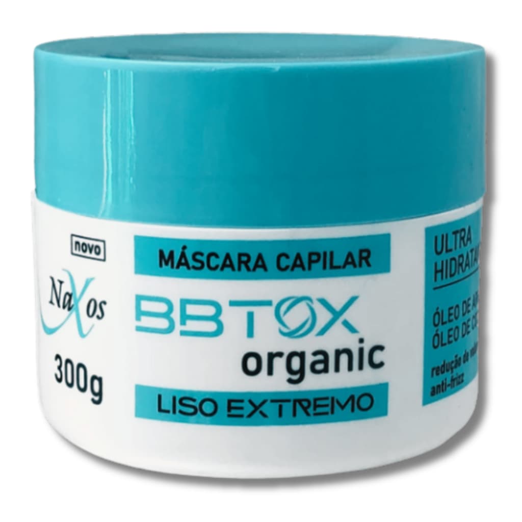 Máscara Capilar orgânico BBTOX Zero 300gr  ultra hidratante Naxos