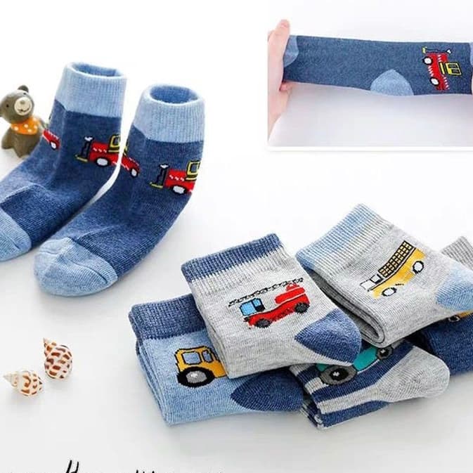 Kit 6 ou 12 Pares de Meias Infantil Masculino com Estampada Meia  Meninos