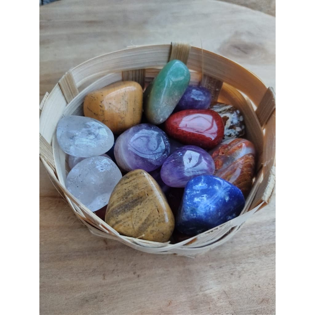 Cesto de pedras e Cristais, 500 gramas de pedras naturais pedras brasileiras