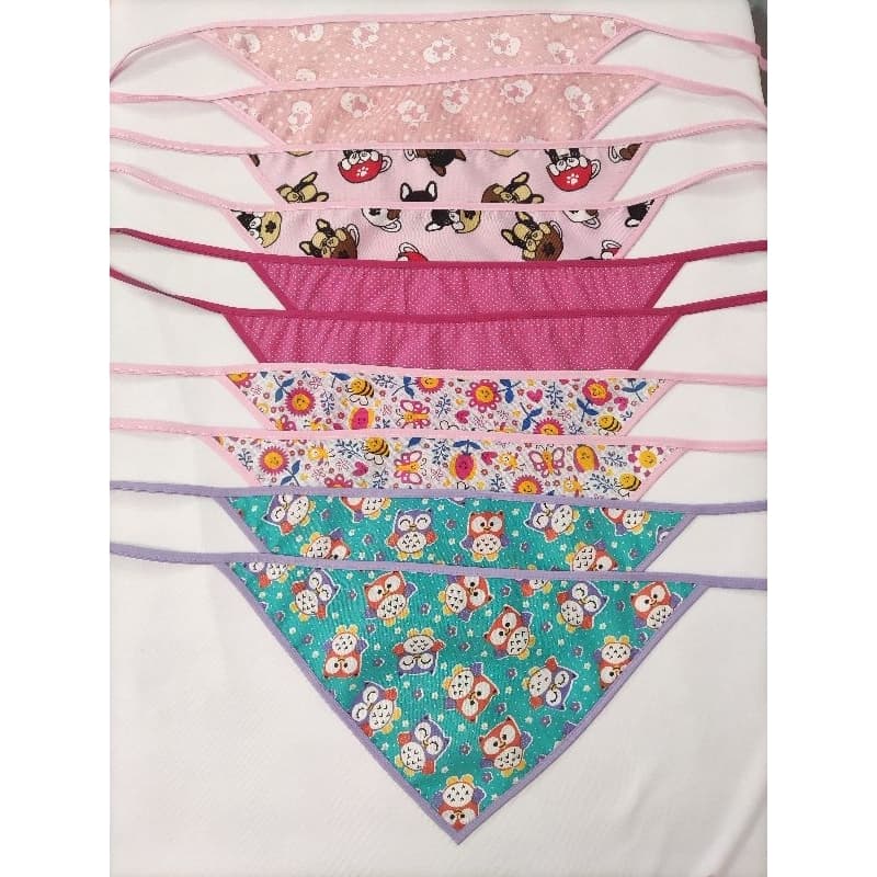Kit 30 unidades de Bandanas Pet FÊMEA  Banho e Tosa