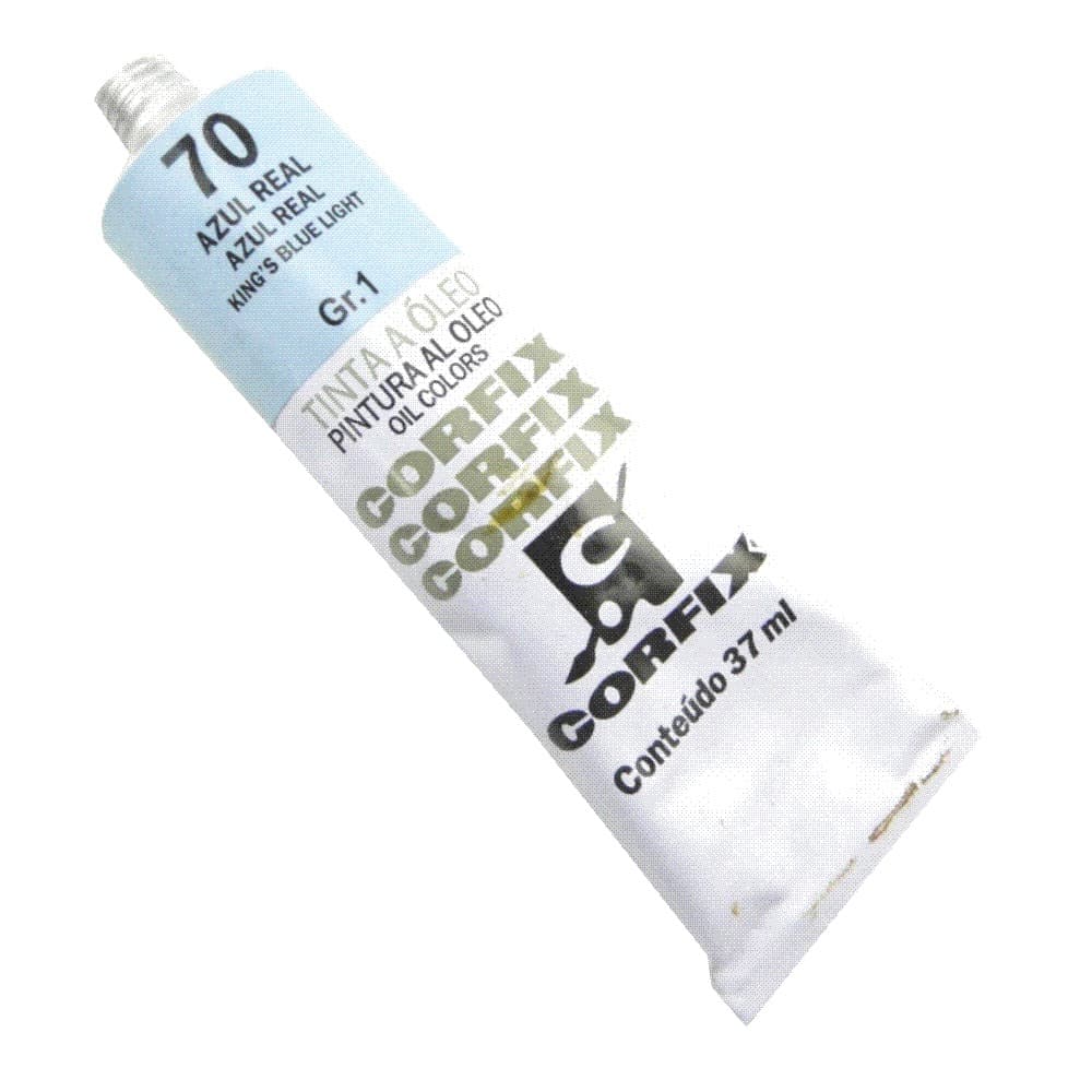 Tinta à Óleo para pintura em tela Corfix Bisnaga Gr.1 - 70 Azul Real