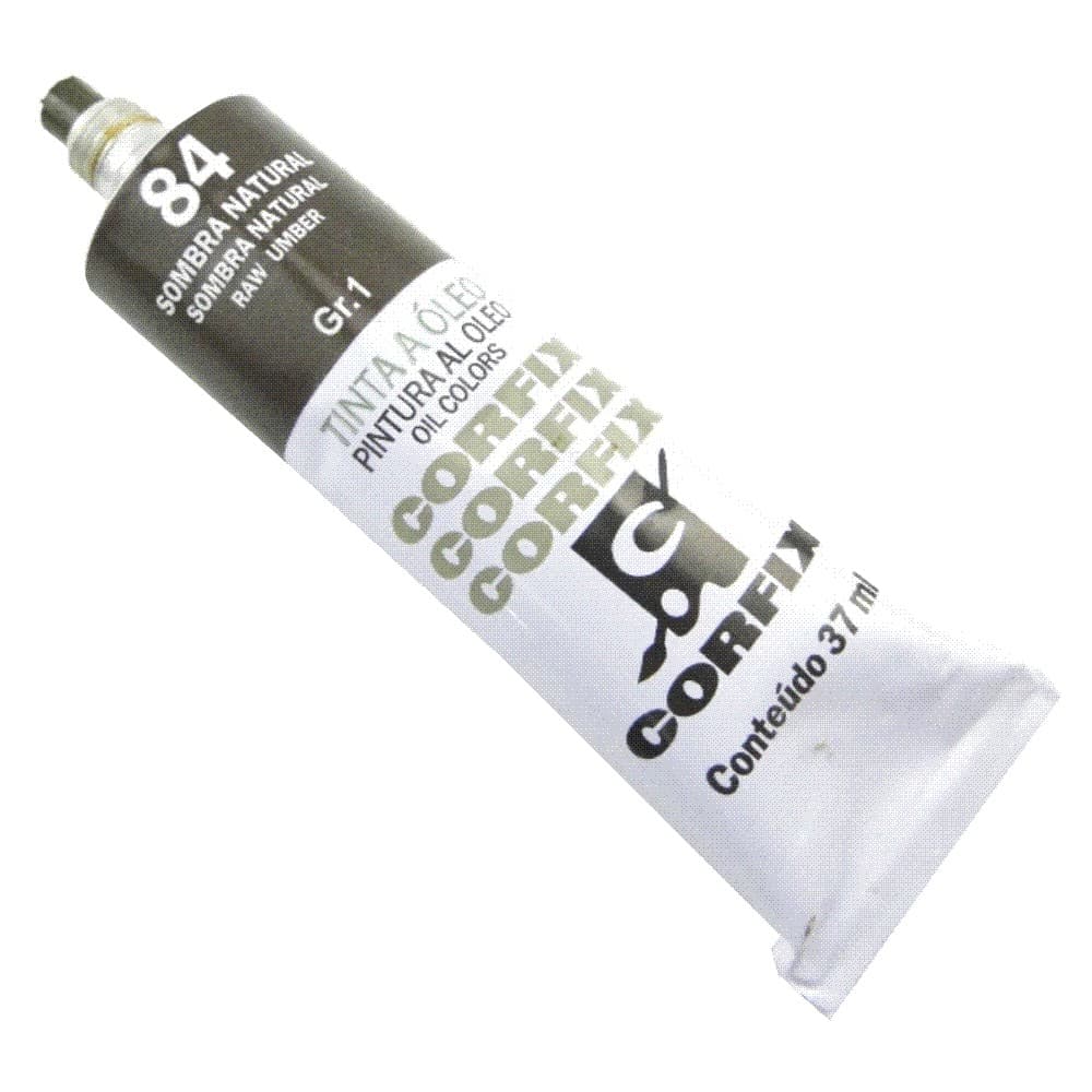 Tinta à Óleo para pintura em tela Corfix Bisnaga Gr.1 - 84 Sombra Natural