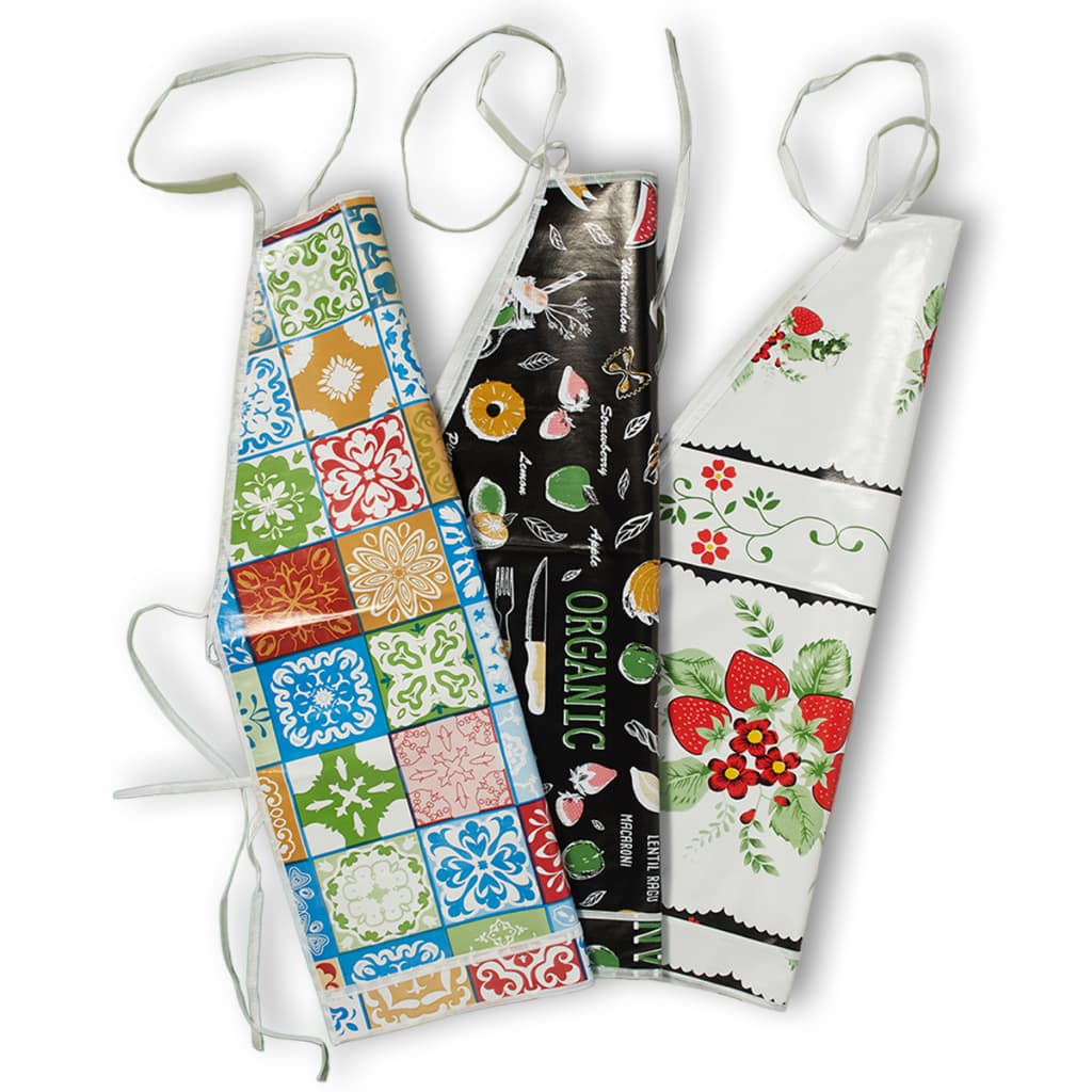 Kit 3 Aventais De Cozinha Lavanderia Estampado Impermeável