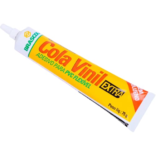 Bisnaga De Cola Vinil Pvc Extra Para Reparos De Piscina Lona Barraca Toldo 75 g