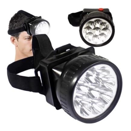 Lanterna De Cabeça 7 Leds Para Leitura Caça Pesca