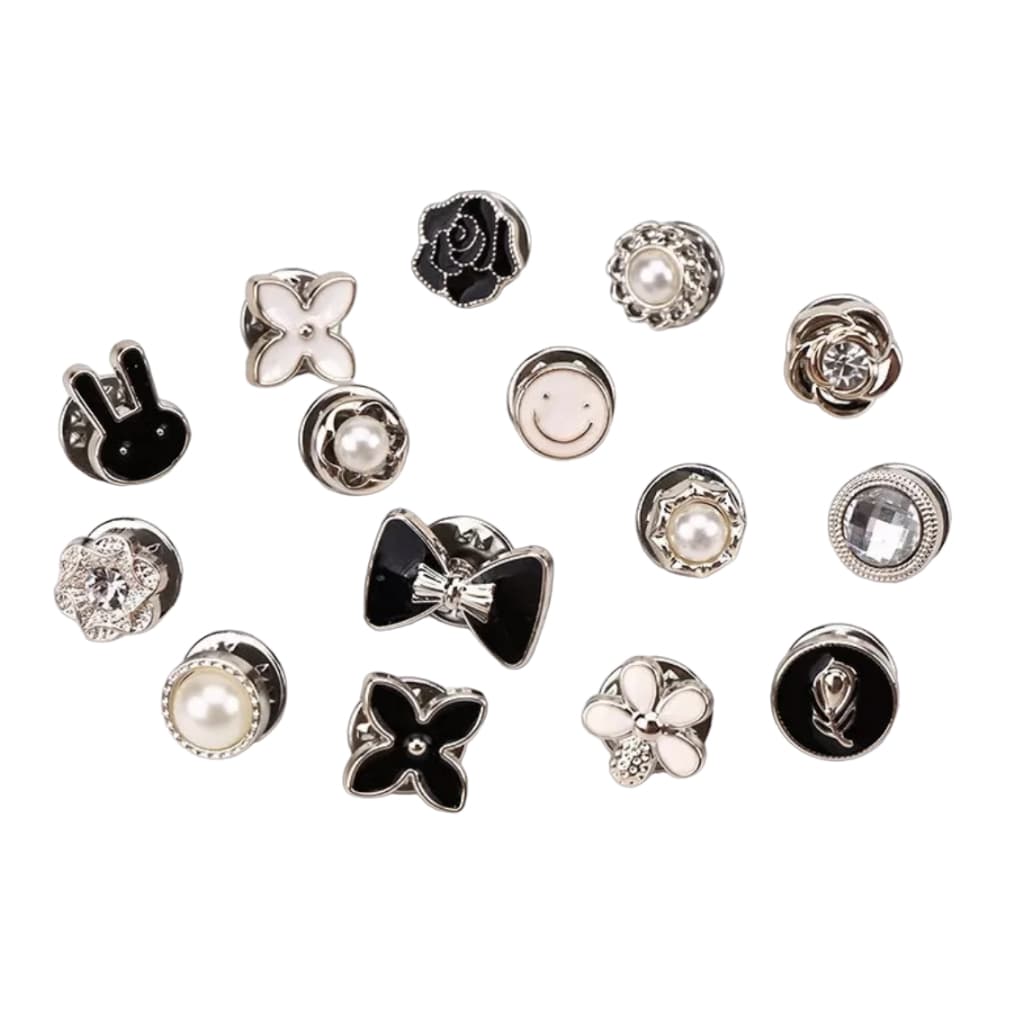 15 Peças Mini Broche Pin Botton Sortidos Ajuste Roupa