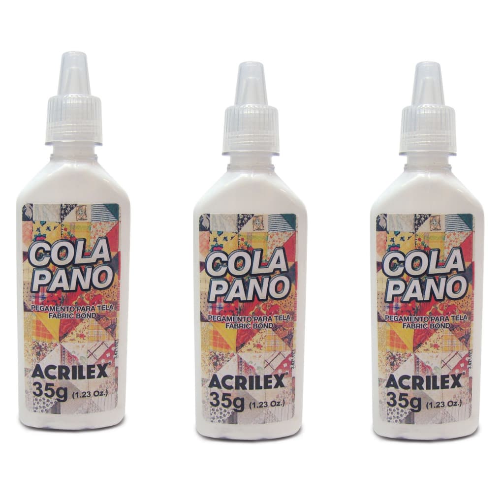 KIT COLA PANO 35G BISNAGA  ACRILEX