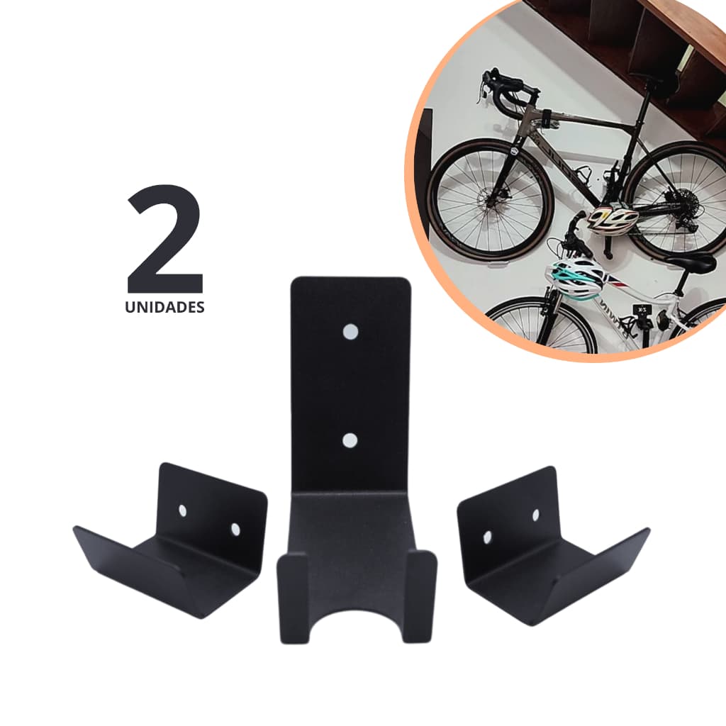Kit 2 Suporte Para Bicicleta De Parede