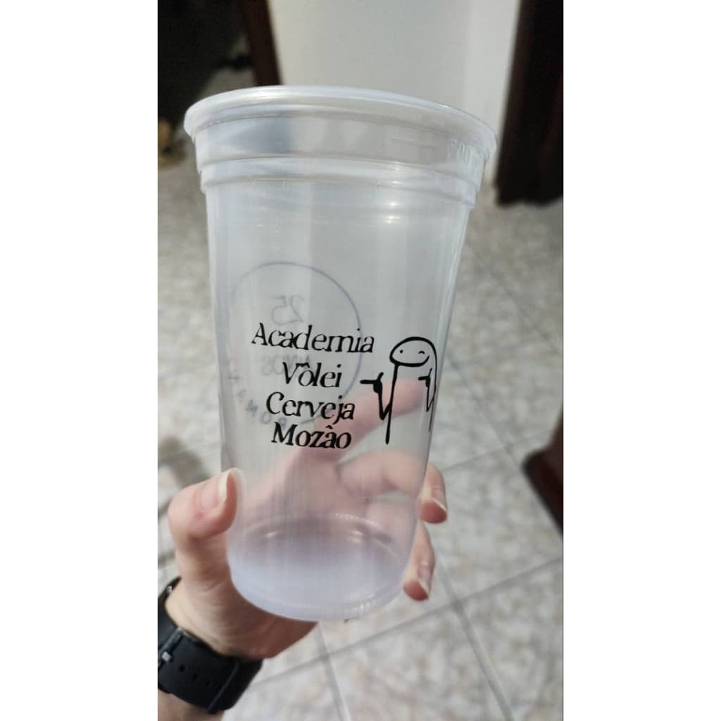 100 Copos descartáveis personalizados 300, 400, 500 e 700ml