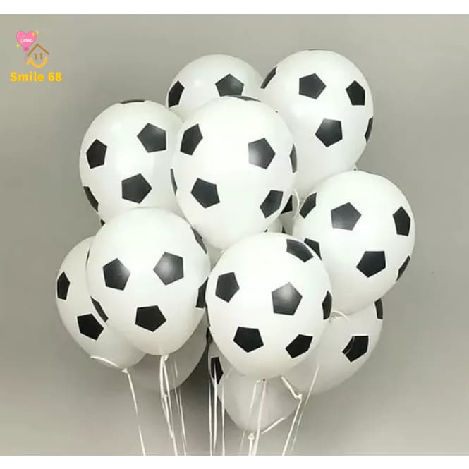25 Unidades Balão Bexiga Bola De Futebol Número 9 Polegadas para Decoração Festas e Comemorações