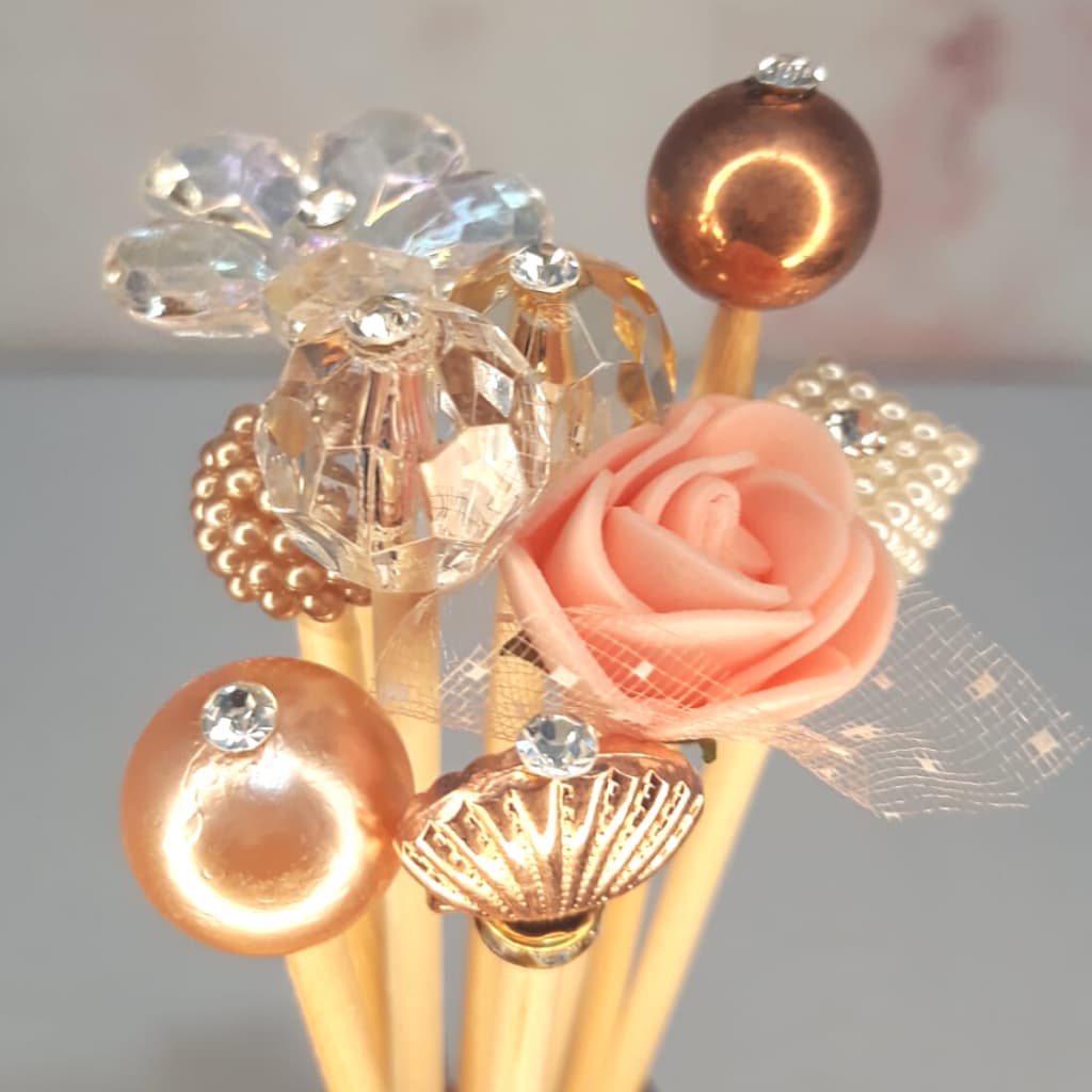 Varetas Decoradas Luxuosas Palitos Para Difusores de Aromas e Aromatizadores - Kit c/ 20 Unidades