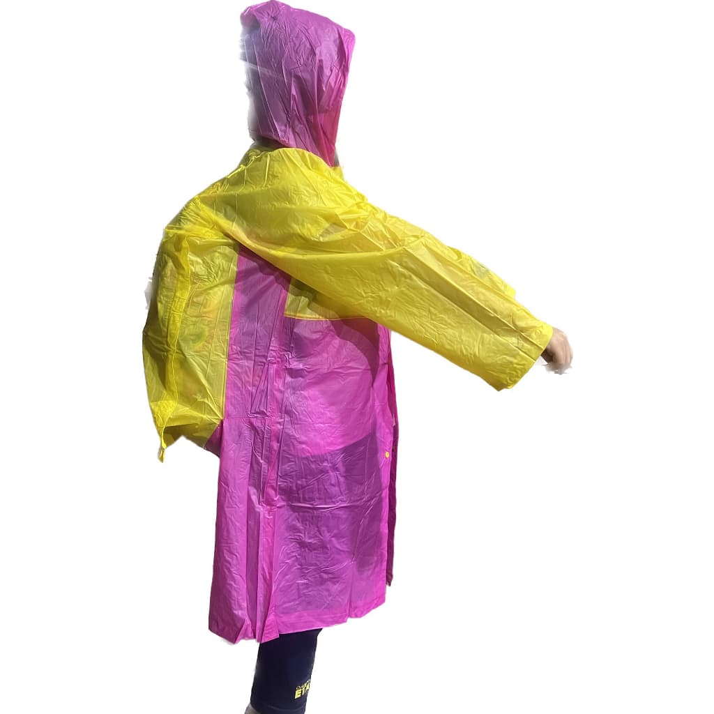 Capa De Chuva Infantil Com Capuz Pvc Impermeável