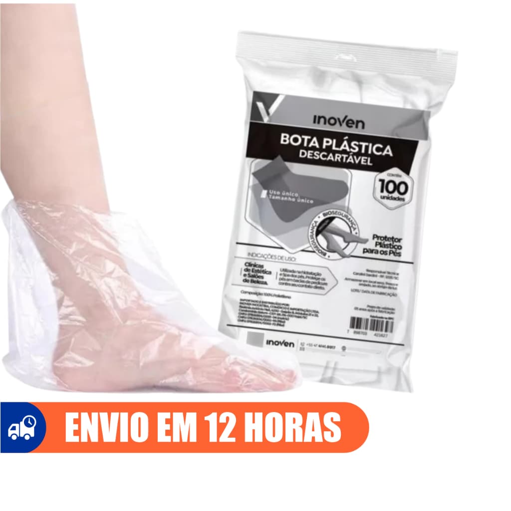 Bota Plástica Descartável 100un Prope Inoven