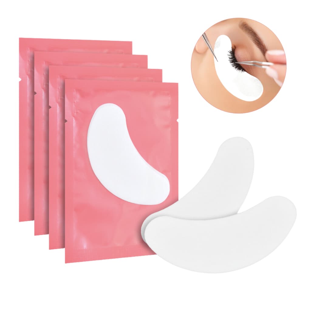 200 Unidades de Gel Pads (100 Pares) Adesivos em Gel Protetores de Pálpebras para Extensão de Cílios