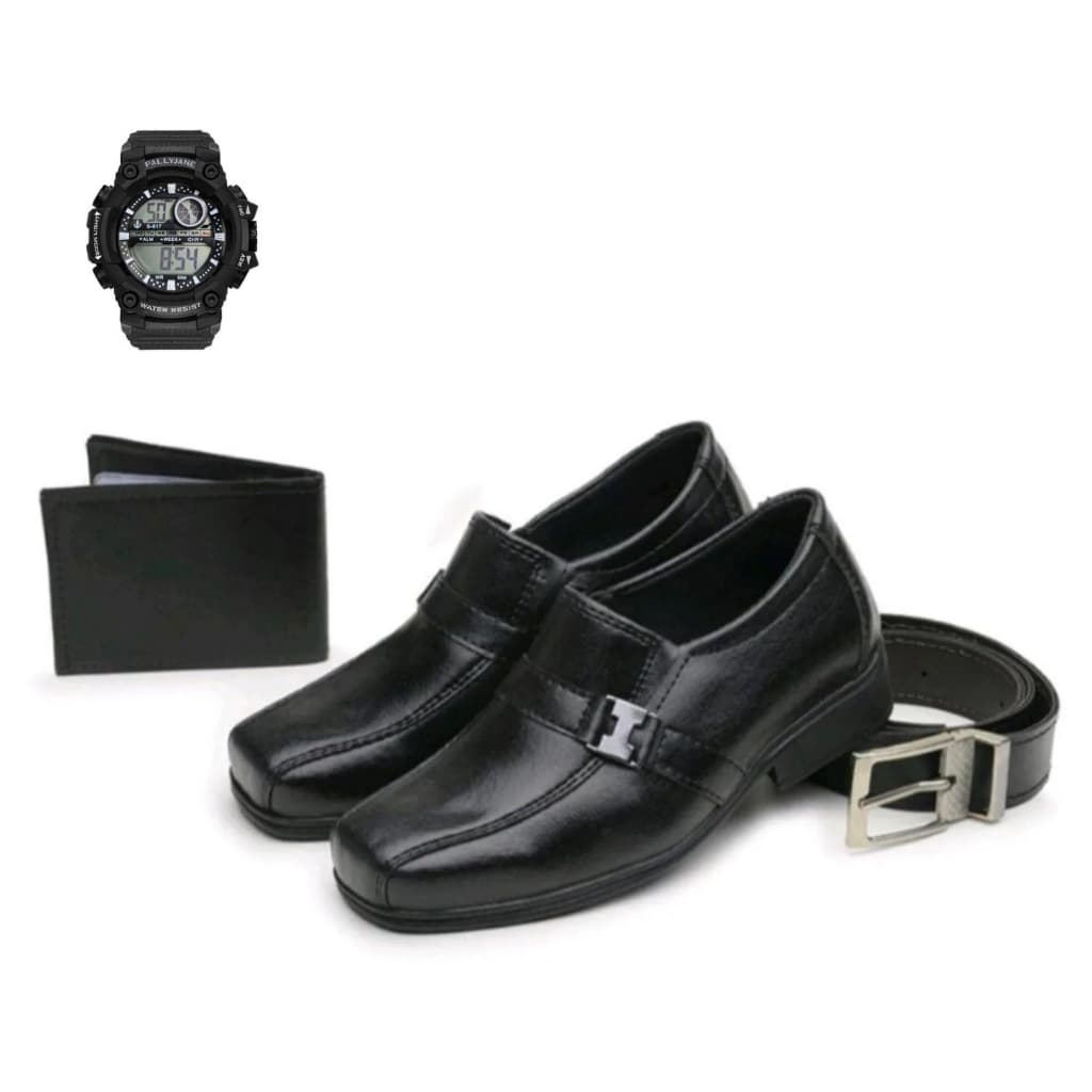 Sapato Social Infantil Confortável + Cinto + Carteira + Relógio Envio Ràpido