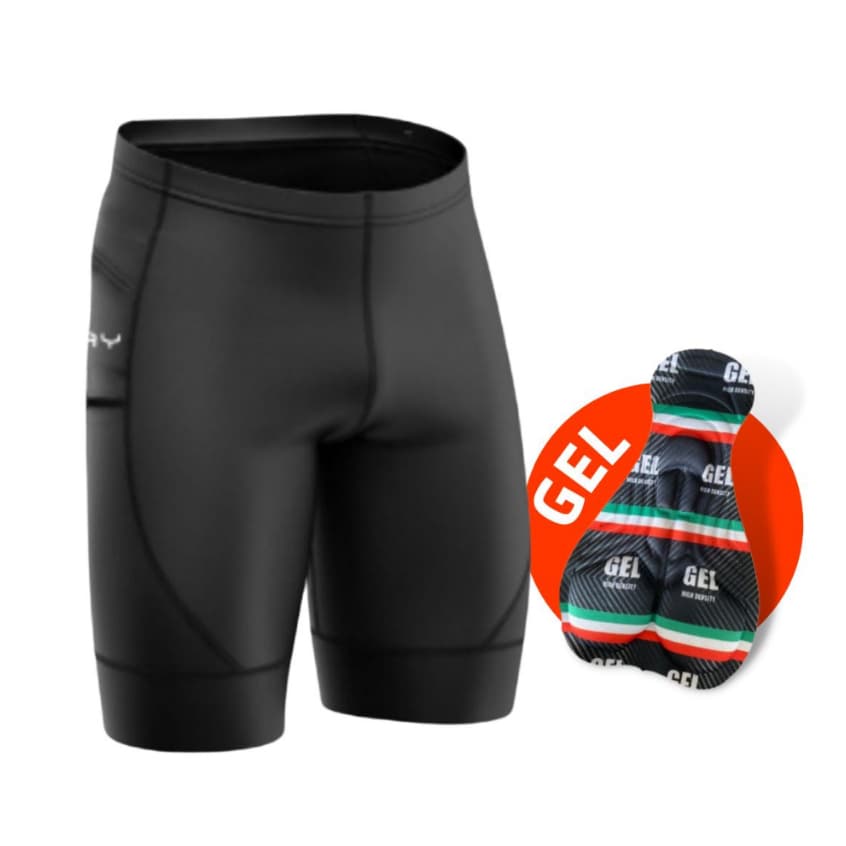 Bermuda Short de Ciclismo Masculina Forro Gel Alta Densidade com Bolso Short Ciclistas Bike MTB