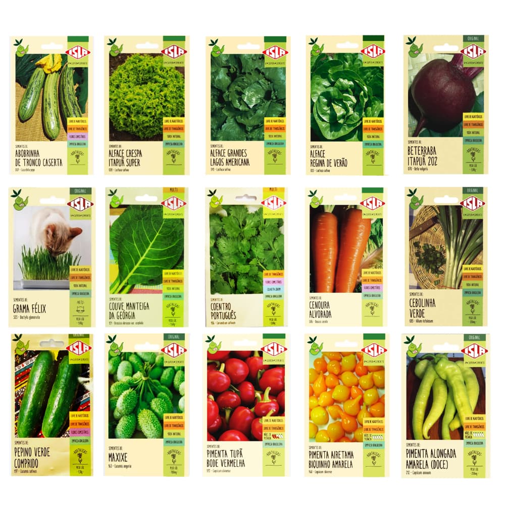 Sementes de Hortaliças, Pimentas, Flores  AllGarden ou Isla